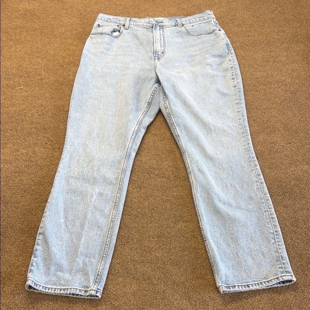 Abercrombie & Fitch The 90’s Slim Straight Ultra High Rise Curve Love sz 32/14S